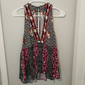 NWT Free People patterned top